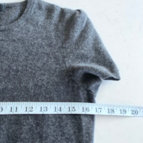 Cashmere by Bloomingdale’s 100% Cashmere Gray Crewneck Tunic Sweater Size Medium - Picture 7 of 9